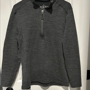 Men's Dark Gray Zip-Up Sweater
